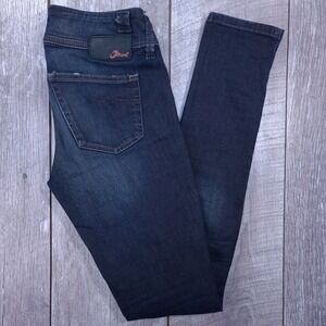 Diesel Culturebelt Jeans Womens 25 Dark Blue Slim Tapered Stretch Wash 0882P